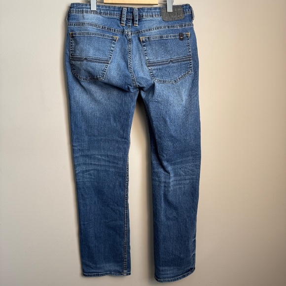 Buffalo David Bitton Denim Men's 32 DRIVEN-X Blue Jeans Straight Stretch Western - Picture 6 of 12